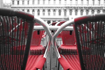          Red Outdoor Chairs Free Photo     