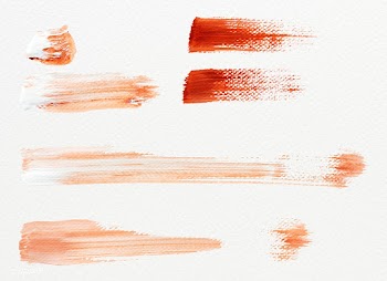 Red paint brush strokes | Free stock illustration - 583529