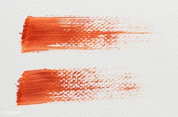 Red paint brush strokes | Free stock illustration - 583543