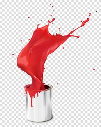 Red paint illustration, Paint Bucket Red, Bucket of paint transparent background PNG clipart