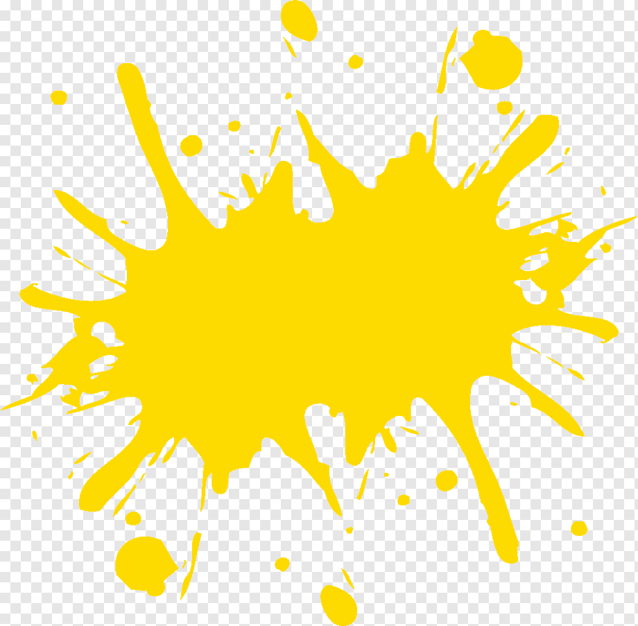 Red Paint Ink, YELLOW, splash, leaf, text png