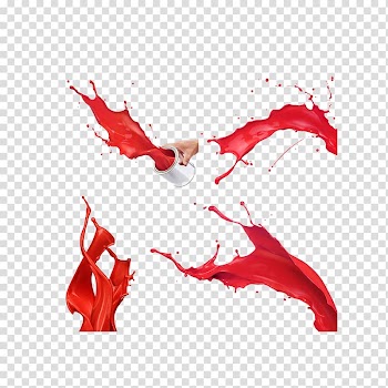 Red paint spill illustration, Painting Microsoft Paint, Red paint splash effect transparent background PNG clipart