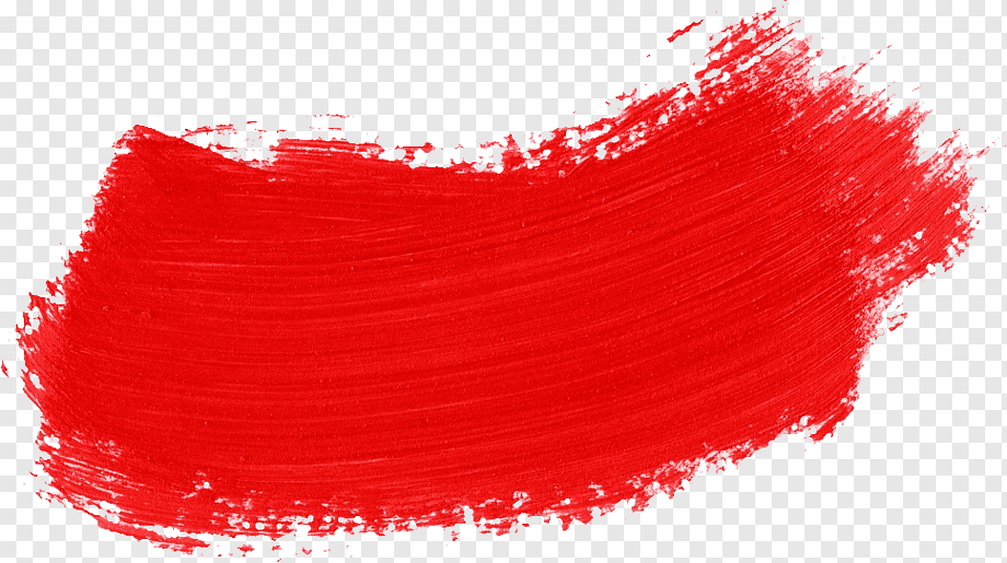 Red Paintbrush, brush stroke, watercolor Painting, lipstick, brush png