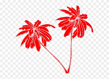 Red Palm Tree Clip Art