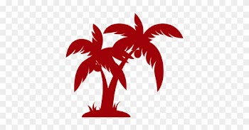 Red Palm Tree Logo - Palm Tree Clipart Black And White