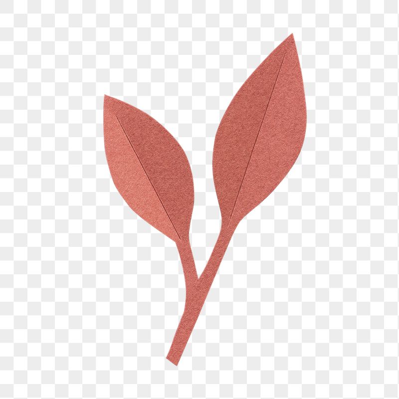 Red paper leaf png sticker, | Free PNG - rawpixel