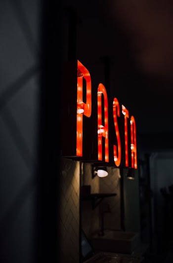 red Pasta light signage