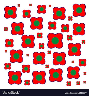 Red pattern 36 vector image