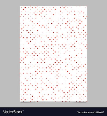 Red pentagram star shape pattern background vector image