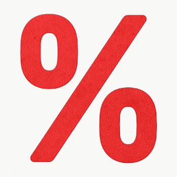 Red percent icon design element | Free  transparent png - 2341025