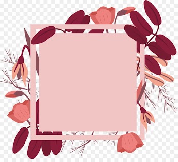 Red Picture frame Clip art - Wine red flower title box 
