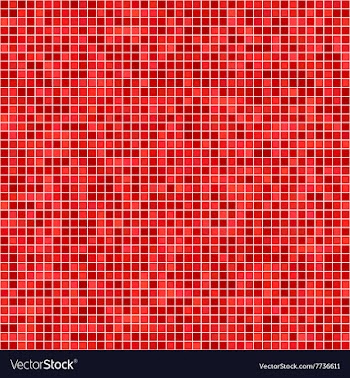 Red pixel mosaic background vector image