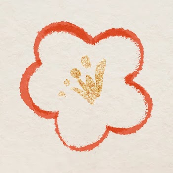 Red plum blossom vector element for Chinese National Day