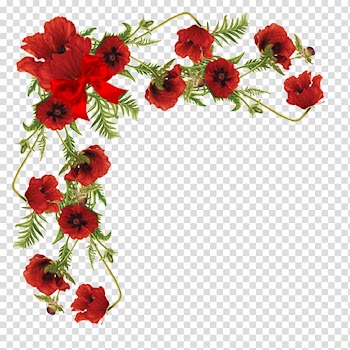 Red poppies art, Flower Tenor, flower transparent background PNG clipart