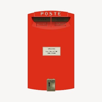 Red post box clipart, object | Free Photo - rawpixel