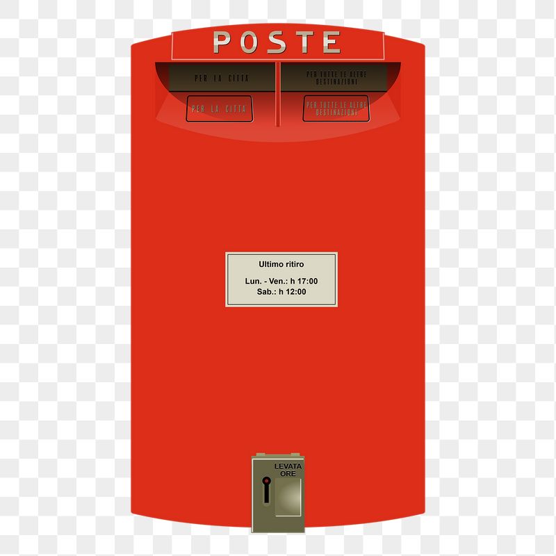 Red post png box sticker, | Free PNG - rawpixel