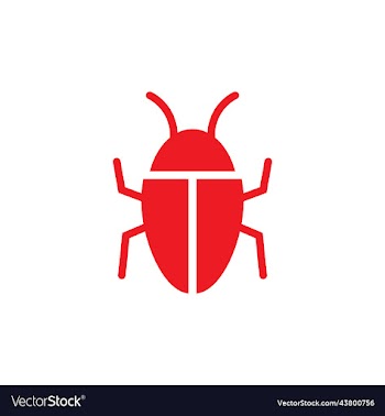 red program bug animal icon
