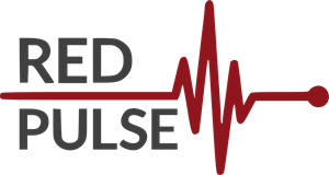 Red Pulse Logo Vector