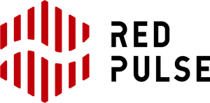 Red Pulse Phoenix Logo Vector
