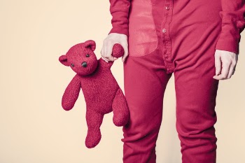 Red Pyjamas &amp; Teddy Free Photo 