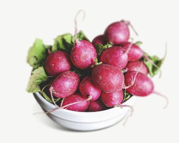 Red radish bowl collage element | Free PSD - rawpixel