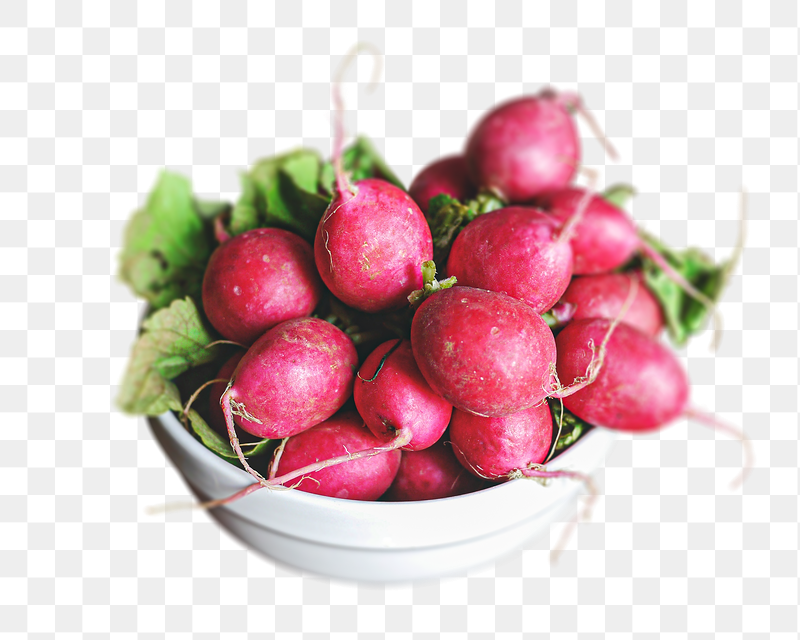 Red radish bowl png sticker, | Free PNG - rawpixel