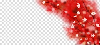 Red, Red China Creative Wind flowers transparent background PNG clipart