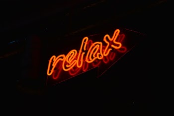 Red Relax Led Signage