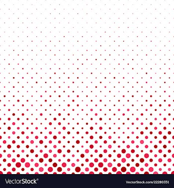 Red repeating abstract dot pattern background vector image