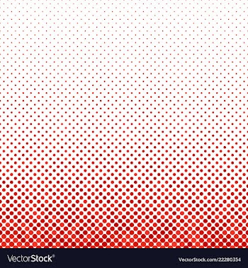 Red repeating abstract dot pattern background vector image