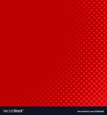 Red retro halftone dot pattern background design vector image