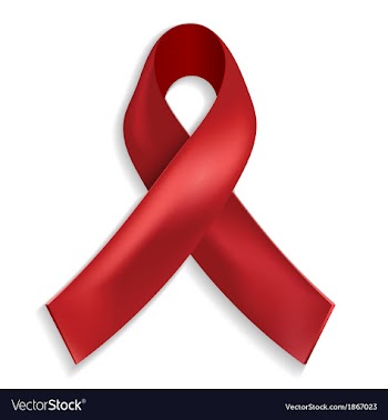 Red ribbon - a symbol of the fight against AIDS vector image
