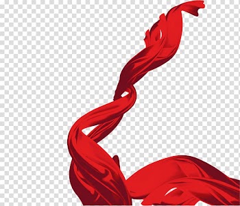 Red ribbon Adhesive tape, Red Ribbon transparent background PNG clipart