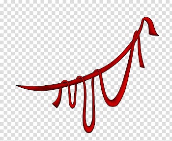 Red ribbon artwork transparent background PNG clipart