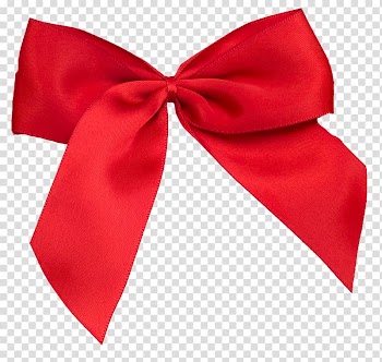 Red ribbon Bow tie , bow transparent background PNG clipart