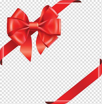 Red ribbon, Bystraya Gift card Shop Flight, bow transparent background PNG clipart
