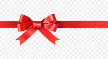 Red ribbon Christmas Gift Clip art - bowknot 