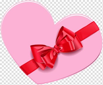 Red ribbon , Gift Box Heart , Heart Gift Box transparent background PNG clipart