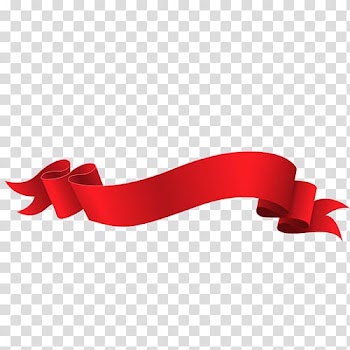 Red ribbon graphic, Ribbon Red Information, ribbon transparent background PNG clipart
