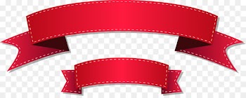 Red ribbon Grosgrain Clip art - Red Ribbon 