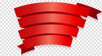 Red ribbon illustration, Paper Red ribbon , Red ribbon transparent background PNG clipart