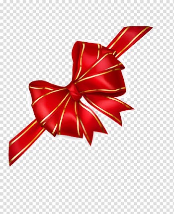 Red ribbon Illustration, Red bow transparent background PNG clipart