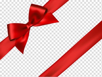Red ribbon illustration, Ribbon Red Illustration, Red bow tie transparent background PNG clipart