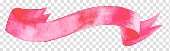 Red ribbon illustration, Watercolor painting Ribbon Adobe Illustrator Illustration, red ribbon transparent background PNG clipart