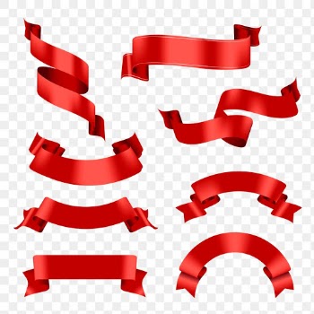 Red Ribbon PNG, transparent label banner… | Free stock illustration | High Resolution graphic