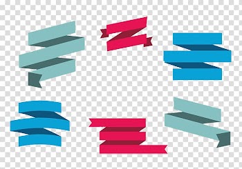 Red Ribbon, Red ribbon blue celebrate transparent background PNG clipart
