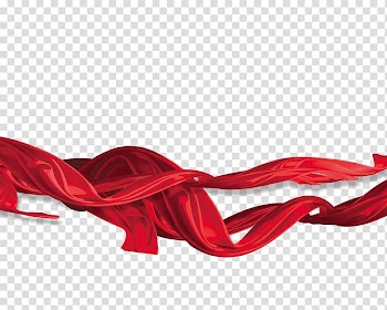 Red Ribbon, Red ribbon transparent background PNG clipart