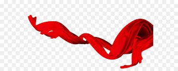 Red ribbon, ribbons, streamers 