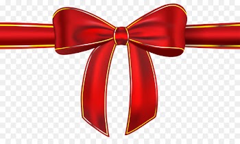 Red ribbon Satin Clip art - bow 