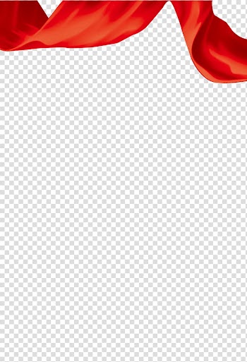 Red ribbon Silk, Floating Red Ribbon transparent background PNG clipart